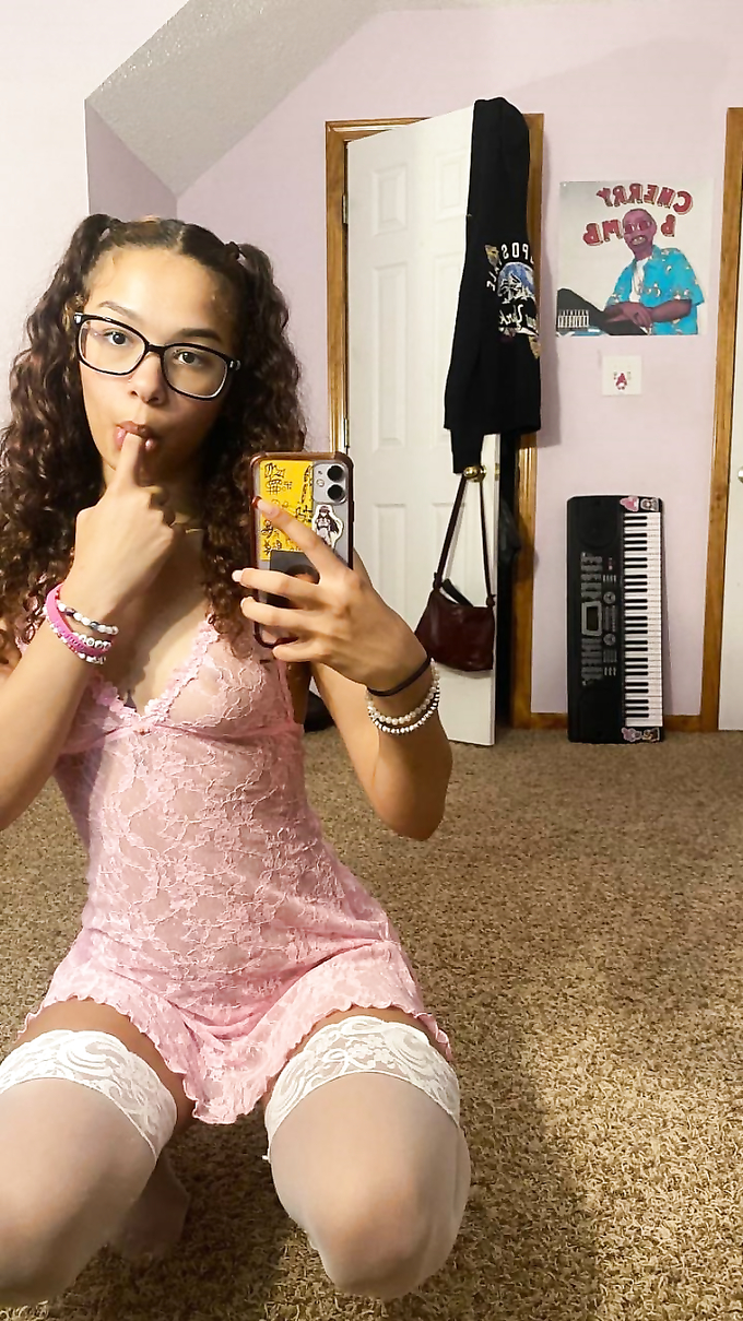 K3 Kindheli In Her Transparent Nightgown — Image 1 of 1