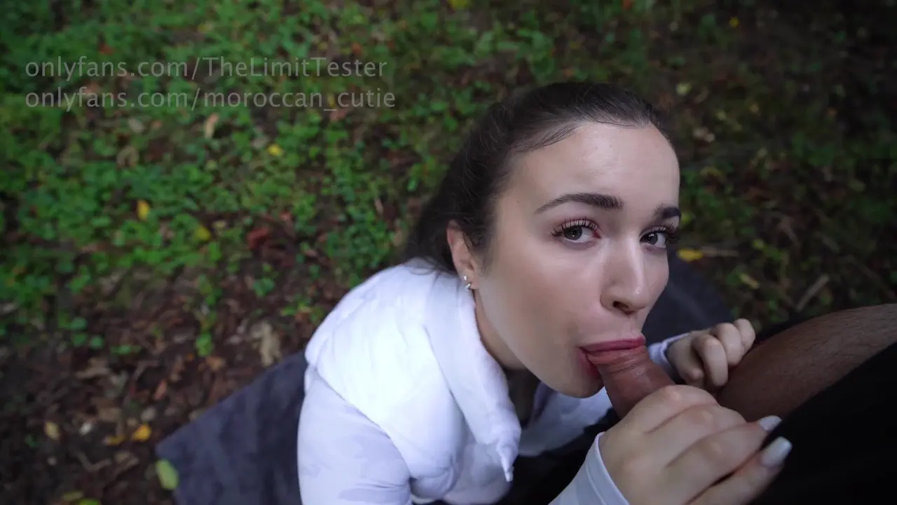 Moroccan Cutie Sucks A Cock In The Forest | PimpBunny
