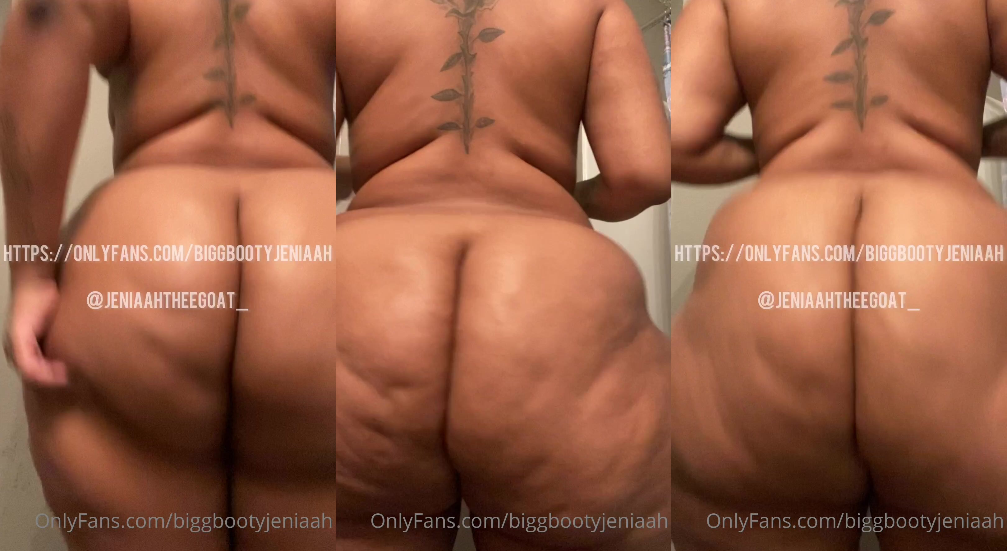Biggbootyjeniaah Shakes Black Ass Up And Down | PimpBunny